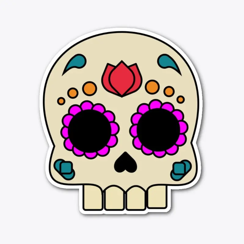 Día de los Muertos cool skull